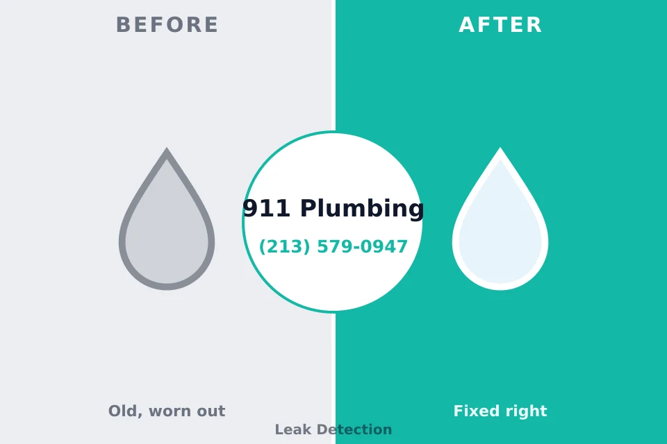 Before and after: plumbing repair Canal Winchester, OH
